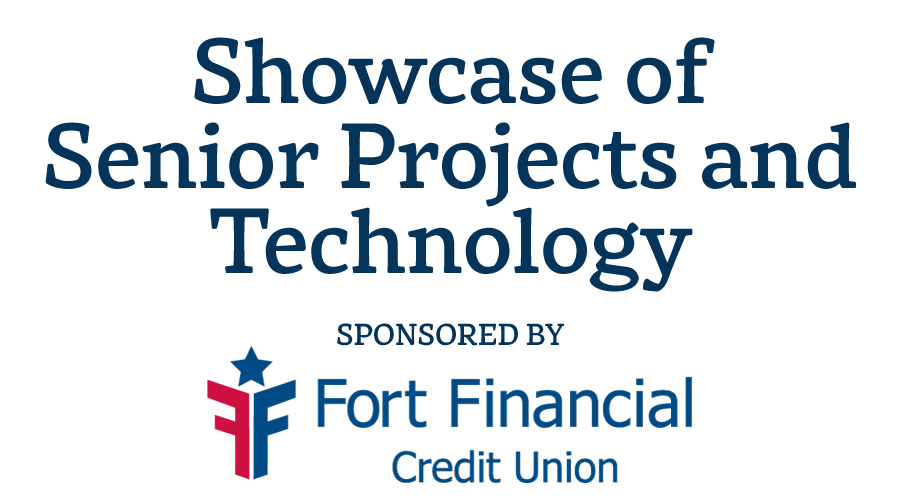 graphic treatment to promote the showcase of senior projects and technology event, April 13