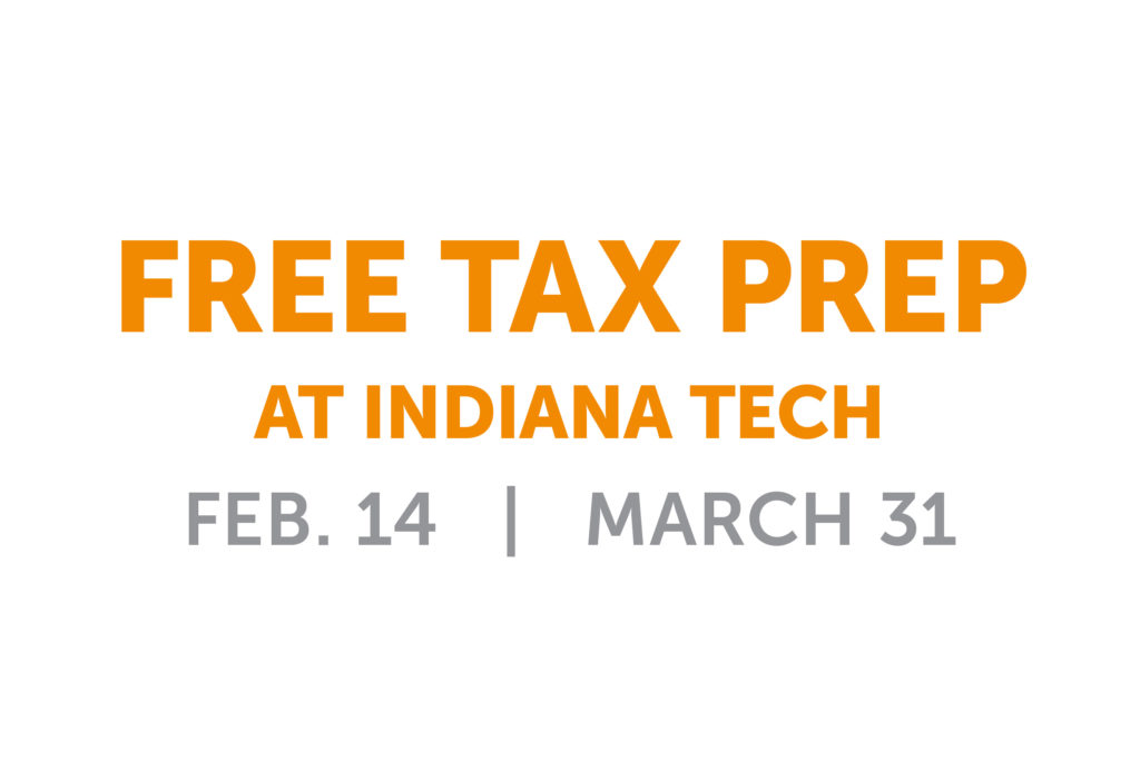 image about free tax preparation sites at Indiana Tech